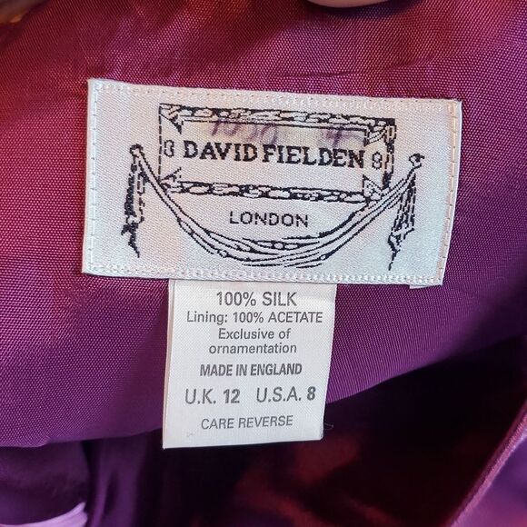 David Fielden asymetrical silk dress - Picture 13 of 17